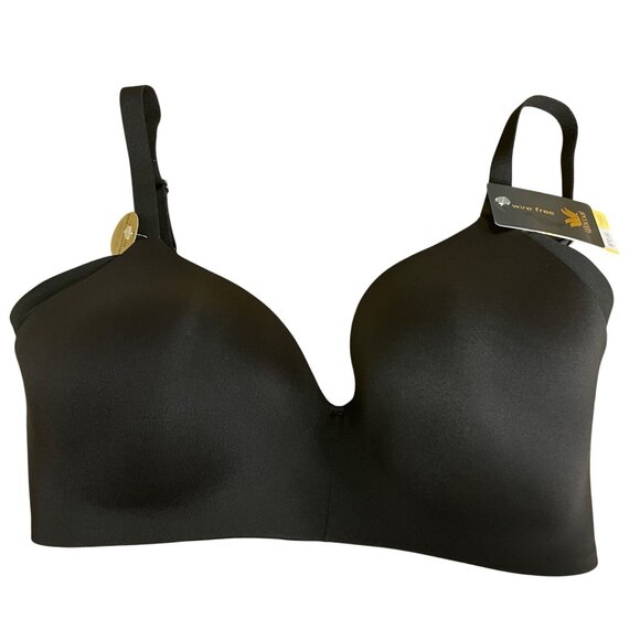 Wacoal Ultimate Side Smoother Wireless Bra Black Sz 34DD 852281 - Picture 1 of 5